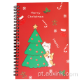 Notebook do Natal A5 simples encantador do estudante do estudante